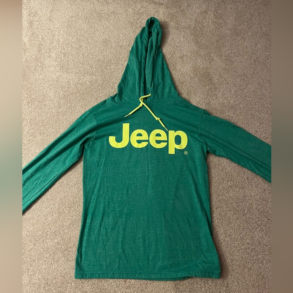 Jeep green lightweight hoodie